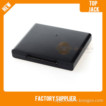 Black H-168 2.4GHz Mini Box Style Bluetooth V2.1+EDR Wireless Music Receiver Dock Adaptor 30 Pin Connector for iPhone/ iPad / iPod (TSBTIP01)